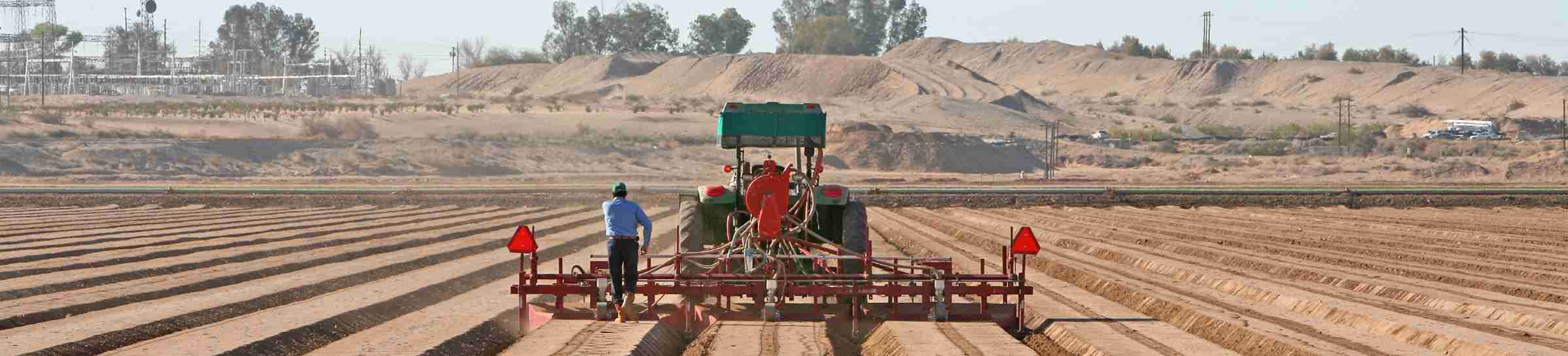 Plowing The Large Commercial Field.